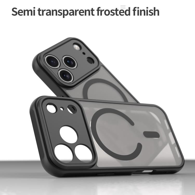 For iPhone 17 Pro Fan Dun Series TPU Hybrid PC Frosted Magsafe Phone Case(Black) - iPhone 17 Pro Cases by buy2fix | Online Shopping UK | buy2fix