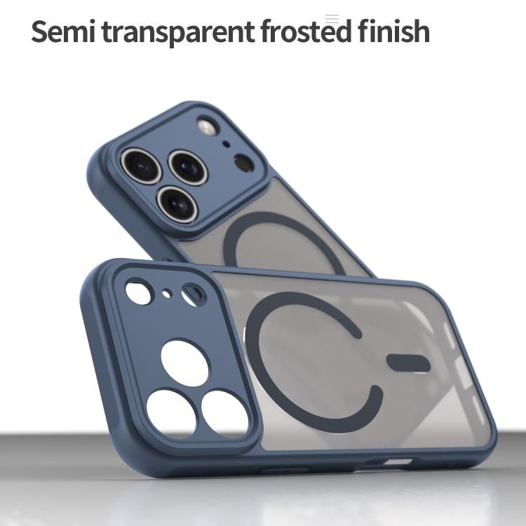 For iPhone 17 Pro Fan Dun Series TPU Hybrid PC Frosted Magsafe Phone Case(Blue) - iPhone 17 Pro Cases by buy2fix | Online Shopping UK | buy2fix