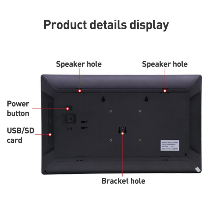 XCLT-1730 17.3 inch LED HD Screen WIFI Cloud Photo Frame with Stand, Plug:US Plug(Black) - 15 inch Above by buy2fix | Online Shopping UK | buy2fix