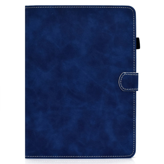 For iPad Air 2022 / 2020 10.9 Cowhide Texture Horizontal Flip Leather Case with Holder & Card Slots & Sleep / Wake-up Function(Blue) - iPad Air (2022) / (2020) 10.9 Cases by buy2fix | Online Shopping UK | buy2fix