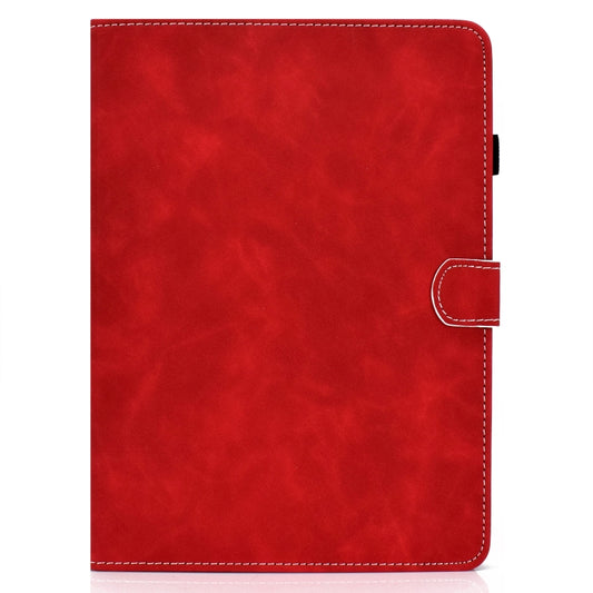 For iPad Air 2022 / 2020 10.9 Cowhide Texture Horizontal Flip Leather Case with Holder & Card Slots & Sleep / Wake-up Function(Red) - iPad Air (2022) / (2020) 10.9 Cases by buy2fix | Online Shopping UK | buy2fix