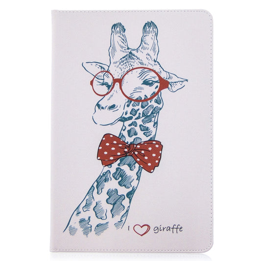 For Samsung Galaxy Tab S8 / Galaxy Tab S7 T870 Colored Drawing Pattern Horizontal Flip Leather Case with Holder & Card Slots & Wallet(Deer) by buy2fix
