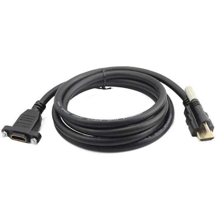 HDMI to HDMI Fixed Panel HD Extension Cable, Length: 1.5m(Black) - Cable by buy2fix | Online Shopping UK | buy2fix