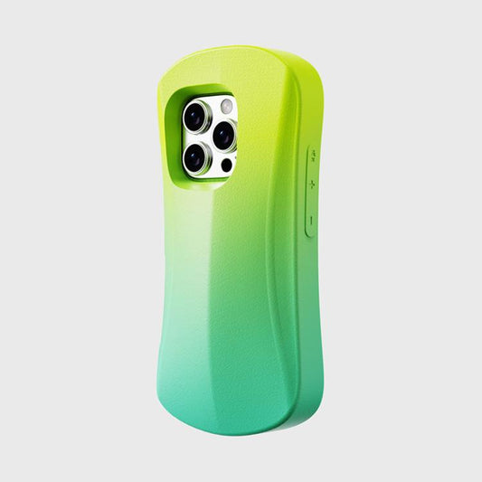 For iPhone 16 Pro Max YOYOISLES Ocean Series EVA Curved Phone Case(Yellow Green) - iPhone 16 Pro Max Cases by YOYOISLES | Online Shopping UK | buy2fix