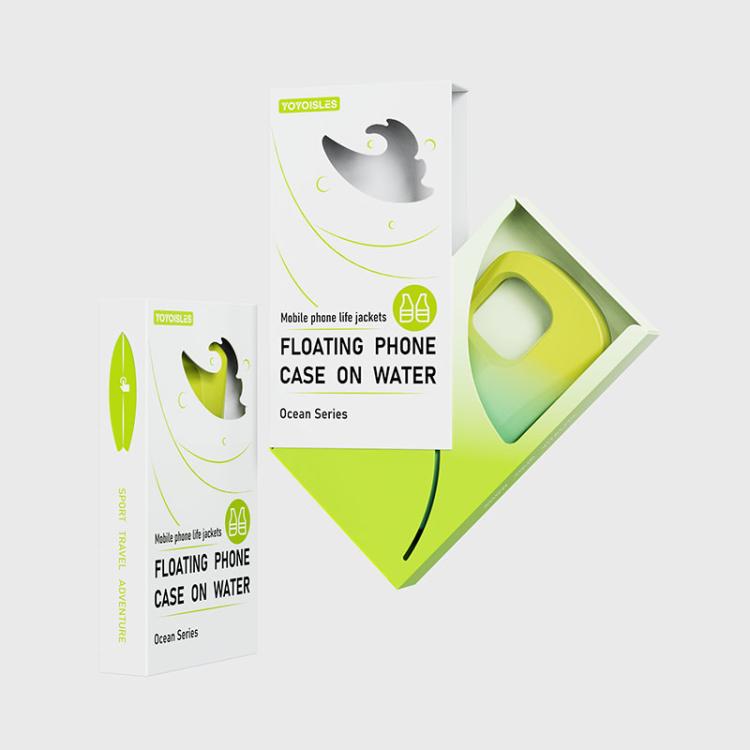 For iPhone 16 Pro Max YOYOISLES Ocean Series EVA Curved Phone Case(Yellow Green) - iPhone 16 Pro Max Cases by YOYOISLES | Online Shopping UK | buy2fix