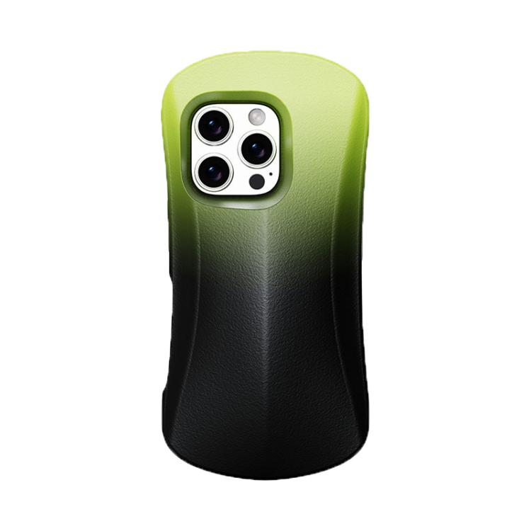 For iPhone 16 Pro YOYOISLES Ocean Series EVA Curved Phone Case(Black Green) - iPhone 16 Pro Cases by YOYOISLES | Online Shopping UK | buy2fix