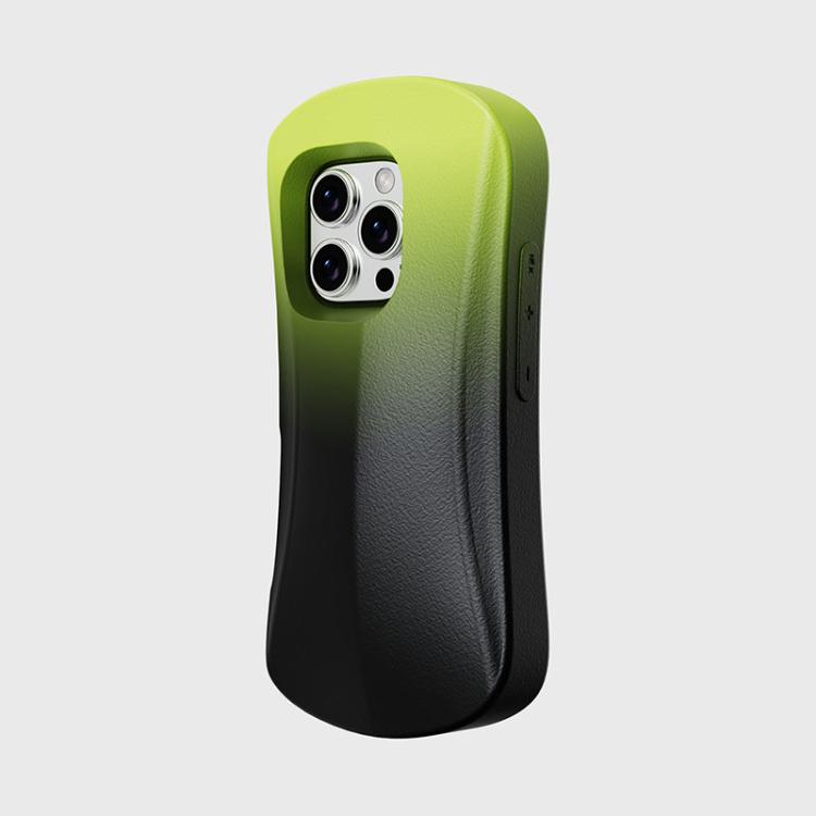 For iPhone 16 Pro YOYOISLES Ocean Series EVA Curved Phone Case(Black Green) - iPhone 16 Pro Cases by YOYOISLES | Online Shopping UK | buy2fix