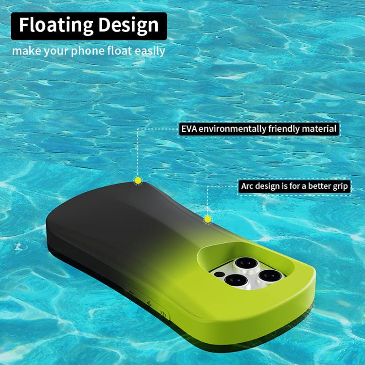 For iPhone 16 Pro YOYOISLES Ocean Series EVA Curved Phone Case(Black Green) - iPhone 16 Pro Cases by YOYOISLES | Online Shopping UK | buy2fix