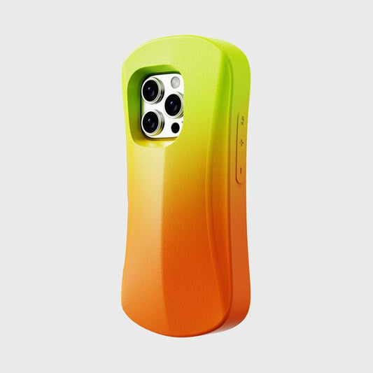 For iPhone 16 Pro YOYOISLES Ocean Series EVA Curved Phone Case(Orange Yellow) - iPhone 16 Pro Cases by YOYOISLES | Online Shopping UK | buy2fix