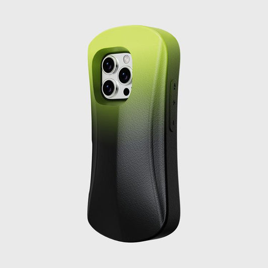 For iPhone 16 YOYOISLES Ocean Series EVA Curved Phone Case(Black Green) - iPhone 16 Cases by YOYOISLES | Online Shopping UK | buy2fix