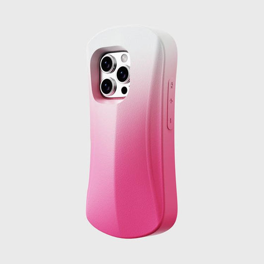 For iPhone 16 YOYOISLES Ocean Series EVA Curved Phone Case(Pink White) - iPhone 16 Cases by YOYOISLES | Online Shopping UK | buy2fix