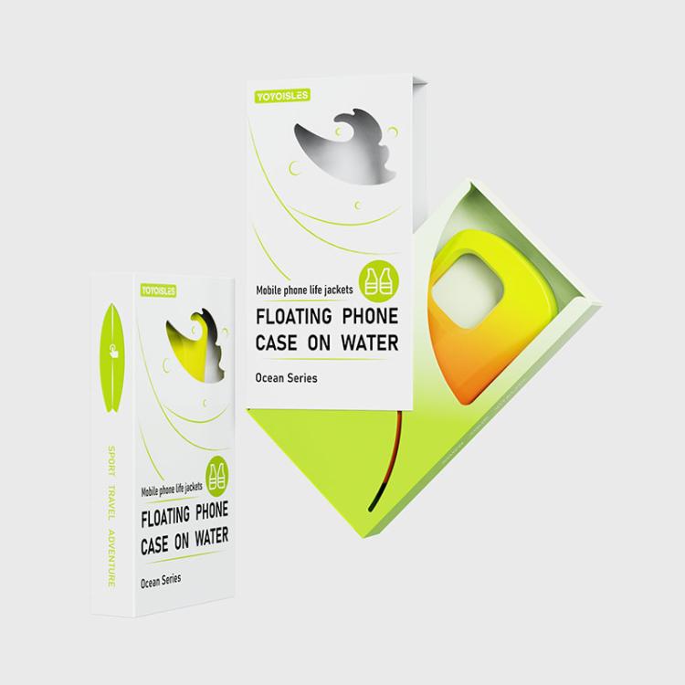 For iPhone 16 YOYOISLES Ocean Series EVA Curved Phone Case(Orange Yellow) - iPhone 16 Cases by YOYOISLES | Online Shopping UK | buy2fix