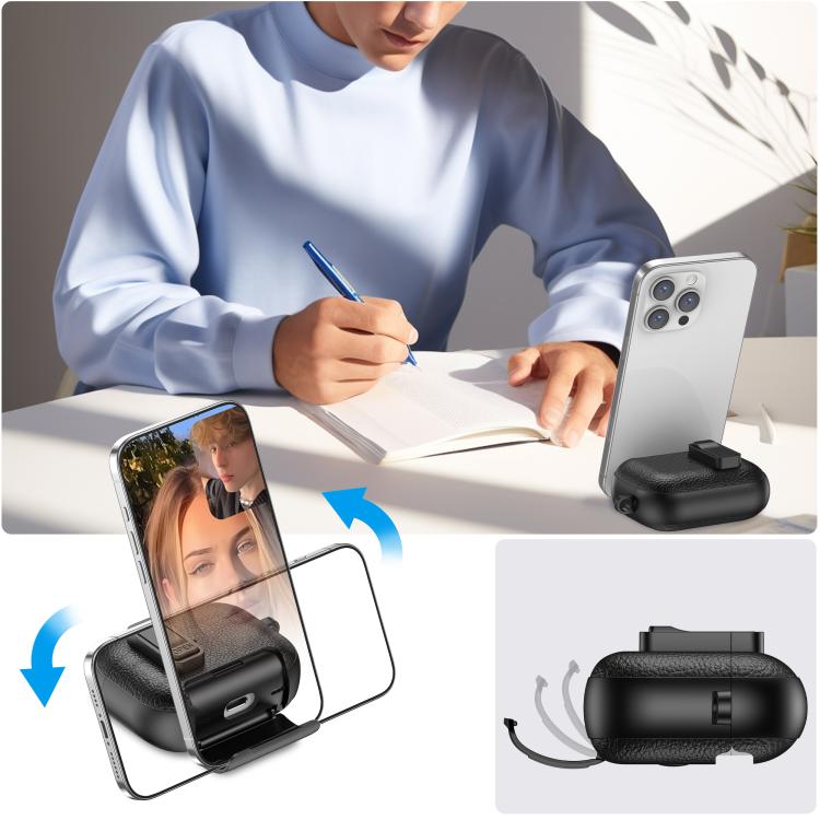 For AirPods Pro Leather Texture Wireless Earphones Case with Hook & Holder(Black Red) - For AirPods Pro by buy2fix | Online Shopping UK | buy2fix