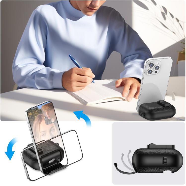 For AirPods Pro 3 Leather Texture Wireless Earphones Case with Hook & Holder(White) - For AirPods Pro 3 by buy2fix | Online Shopping UK | buy2fix