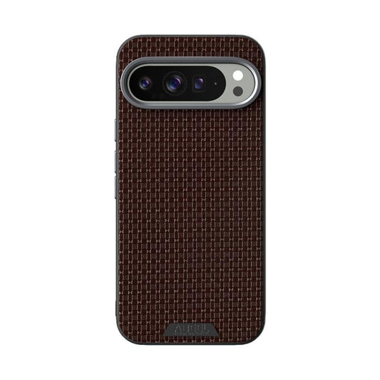 For Google Pixel 10 / 10 Pro ABEEL Ruyi Pattern 6D Micro Relief MagSafe Leather Phone Case(Brown) - Google Cases by buy2fix | Online Shopping UK | buy2fix