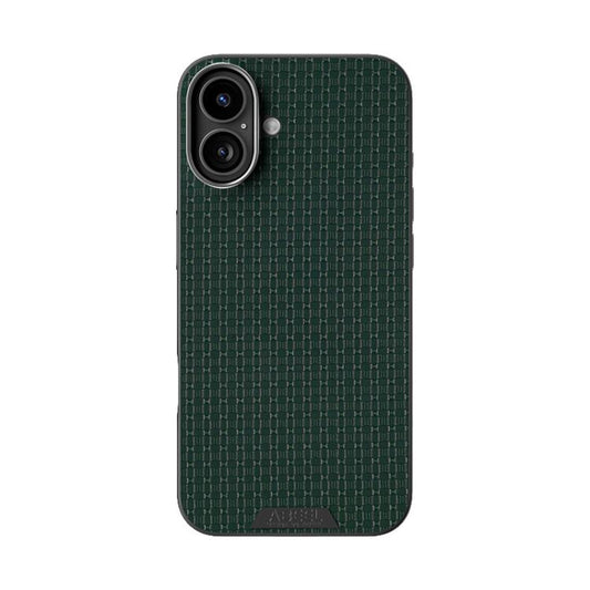 For iPhone 16 ABEEL Ruyi Pattern 6D Micro Relief MagSafe Leather Phone Case(Green) - iPhone 16 Cases by buy2fix | Online Shopping UK | buy2fix