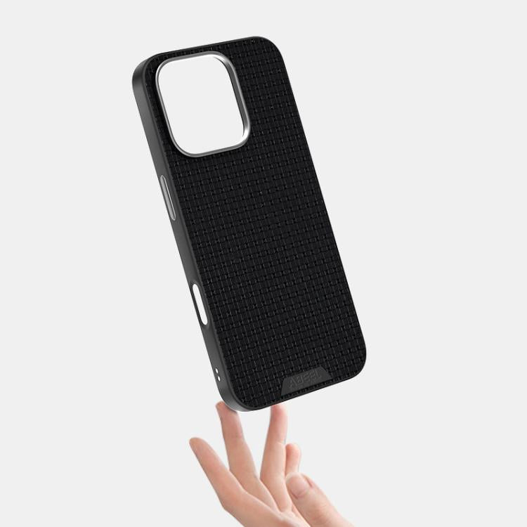 For iPhone 15 Pro ABEEL Ruyi Pattern 6D Micro Relief MagSafe Leather Phone Case(Black) - iPhone 15 Pro Cases by buy2fix | Online Shopping UK | buy2fix