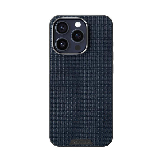 For iPhone 15 Pro ABEEL Ruyi Pattern 6D Micro Relief MagSafe Leather Phone Case(Blue) - iPhone 15 Pro Cases by buy2fix | Online Shopping UK | buy2fix