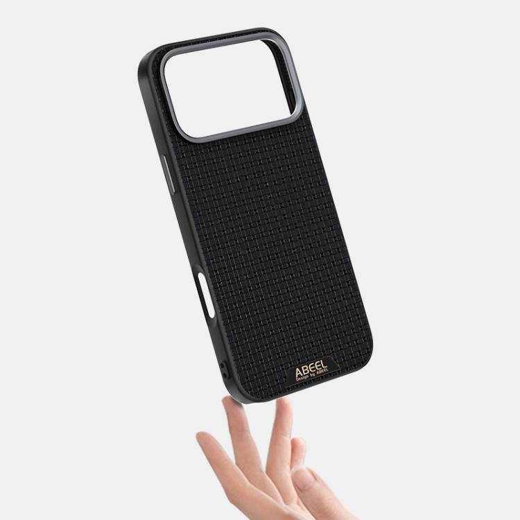 For iPhone 17 Pro ABEEL Ruyi Pattern 6D Micro Relief MagSafe Leather Phone Case(Black) - iPhone 17 Pro Cases by buy2fix | Online Shopping UK | buy2fix