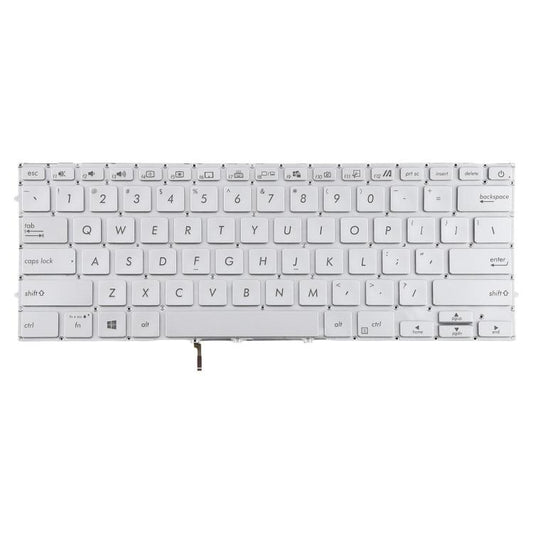 US Version Backlit Laptop Keyboard for Asus UX431 X431 V431 K431 S431 X431FAC UX431U UX431F U4500F(Silver) - Replacement Keyboards by buy2fix | Online Shopping UK | buy2fix