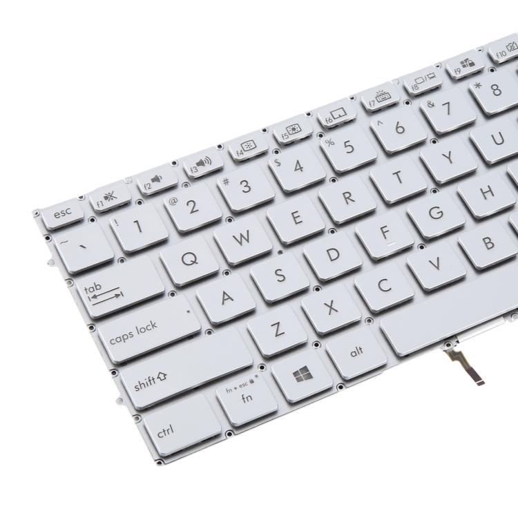 US Version Backlit Laptop Keyboard for Asus UX431 X431 V431 K431 S431 X431FAC UX431U UX431F U4500F(Silver) - Replacement Keyboards by buy2fix | Online Shopping UK | buy2fix