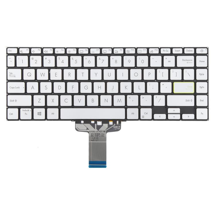 US Version Backlit Laptop Keyboard for Asus VivoBook S14 X421 X421DA X421UA X421EP X421EQ X421JQ X421FP X421FF X421FL(Silver) - Replacement Keyboards by buy2fix | Online Shopping UK | buy2fix