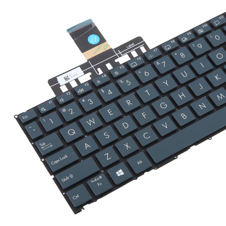 US Version Backlit Laptop Keyboard Directional Key Rectangle for Asus Zenbook Duo 14 UX482 UX482E UX4100E UX482J(Blue) - Replacement Keyboards by buy2fix | Online Shopping UK | buy2fix