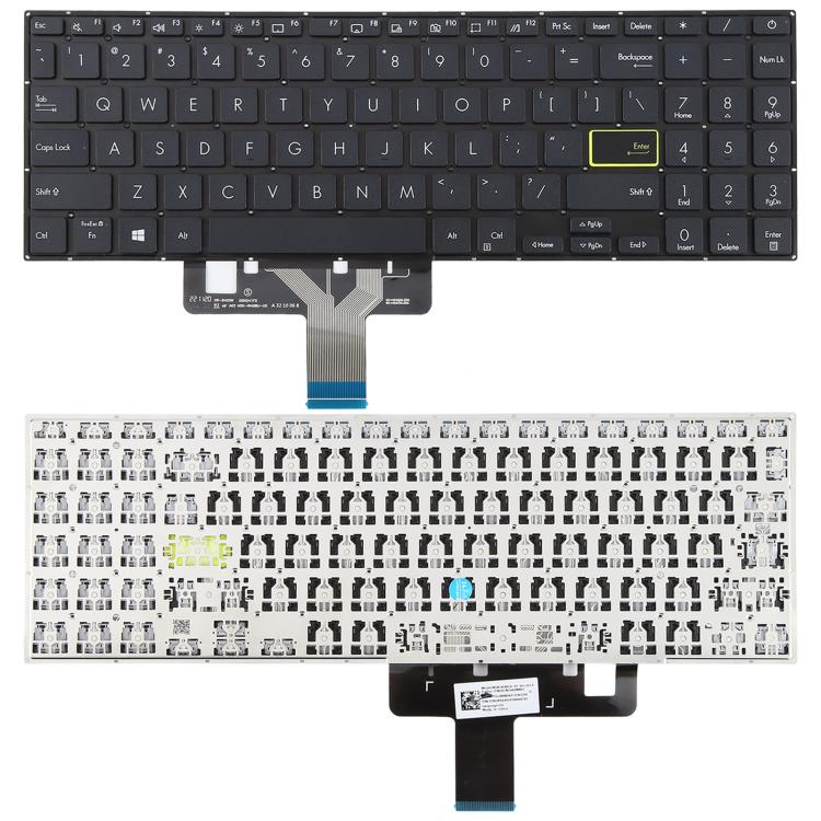 US Version Laptop Keyboard for Asus VivoBook X521 V5100E X521FL S5600F S533F 2020(Black) - Replacement Keyboards by buy2fix | Online Shopping UK | buy2fix