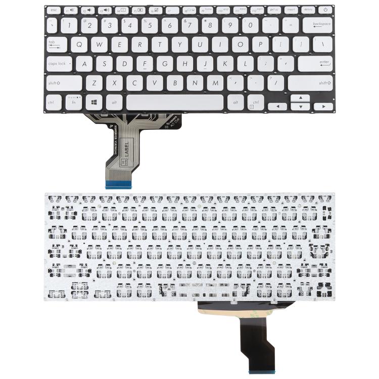 US Version Laptop Keyboard for Asus VivoBook 14 X420 X420F X420FA X420U A420F A420 A420U S420 S420UA P1411F P1411FA(Silver) - Replacement Keyboards by buy2fix | Online Shopping UK | buy2fix