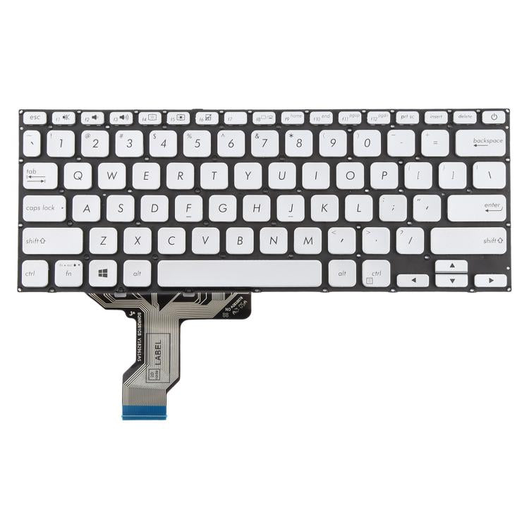 US Version Laptop Keyboard for Asus VivoBook 14 X420 X420F X420FA X420U A420F A420 A420U S420 S420UA P1411F P1411FA(Silver) - Replacement Keyboards by buy2fix | Online Shopping UK | buy2fix