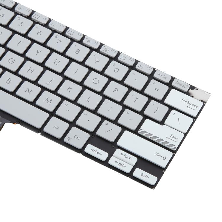 US Version Backlit Laptop Keyboard for Asus Vivobook Pro 14X M7400 M4700 M4700QC M4700PC M7600 M3400 M3401 M3401Q X7400 X3400 X3400P K3400P(Gray) - Replacement Keyboards by buy2fix | Online Shopping UK | buy2fix