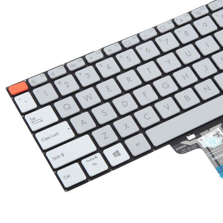 US Version Backlit Laptop Keyboard for Asus Vivobook Pro 14X M7400 M4700 M4700QC M4700PC M7600 M3400 M3401 M3401Q X7400 X3400 X3400P K3400P(Gray) - Replacement Keyboards by buy2fix | Online Shopping UK | buy2fix