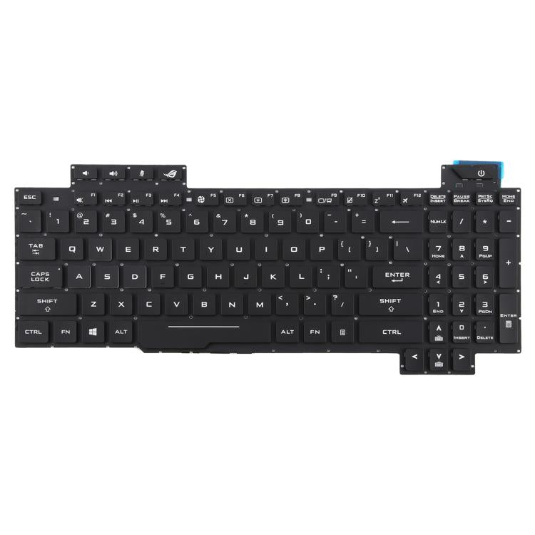 US Version Backlit Laptop Keyboard for Asus FX63 FX63V FX503VM FX503VD ZX63VE FZ63V GL503VS(White) - Replacement Keyboards by buy2fix | Online Shopping UK | buy2fix