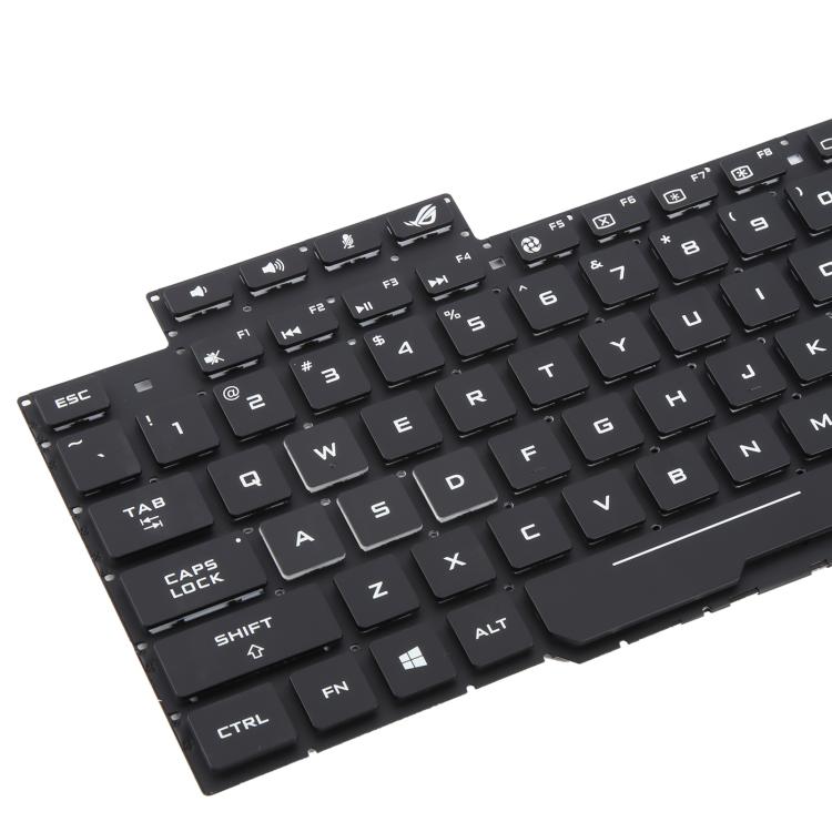 US Version Backlit Laptop Keyboard for Asus FX63 FX63V FX503VM FX503VD ZX63VE FZ63V GL503VS(White) - Replacement Keyboards by buy2fix | Online Shopping UK | buy2fix