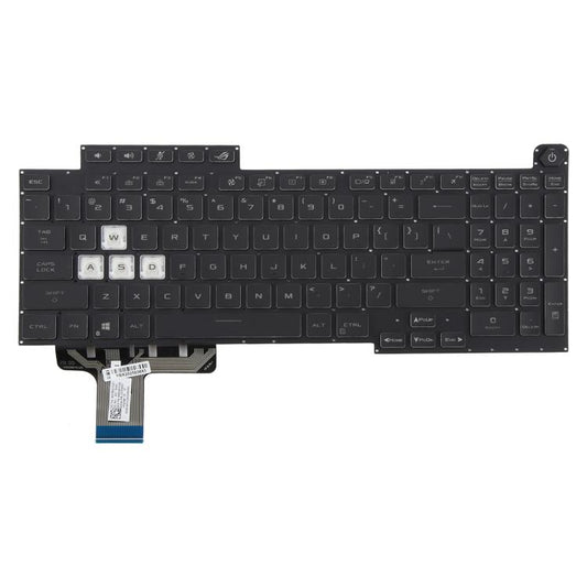 US Version 16 Pin Colorful Backlit Laptop Keyboard for Asus ROG Stirx G17 G713 G713Q G713QE G713QY G713QR G713RX G713RS G713RC G713IR G713IH(Black) - Replacement Keyboards by buy2fix | Online Shopping UK | buy2fix