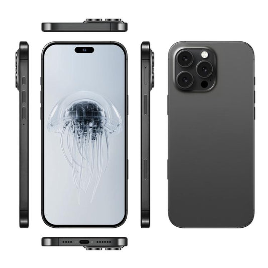 A88A / i16 Pro Max, 6GB+64GB, 6.6 inch Android 12 MTK6762 Helio G25 Octa Core, NFC, OTG, Network: 4G, Dual SIM, Plug:UK Plug(Titanium Black) - by buy2fix | Online Shopping UK | buy2fix