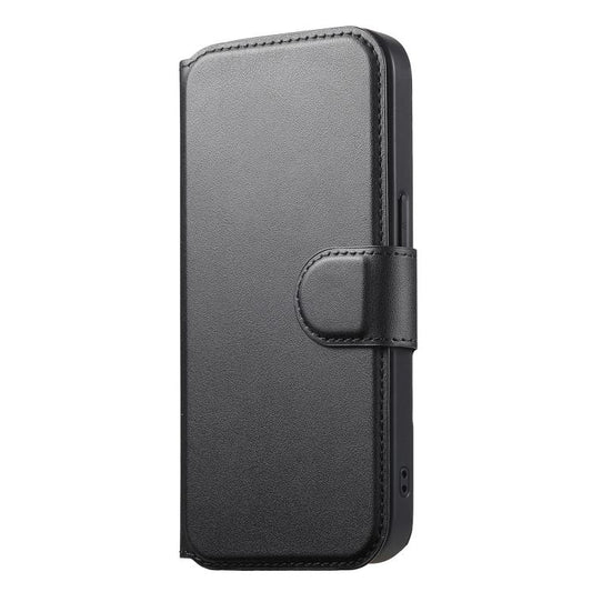 For iPhone 15 Pro CaseNeo Finger Grip Strap MagSafe Leather Phone Case(Black) - iPhone 15 Pro Cases by CaseNeo | Online Shopping UK | buy2fix