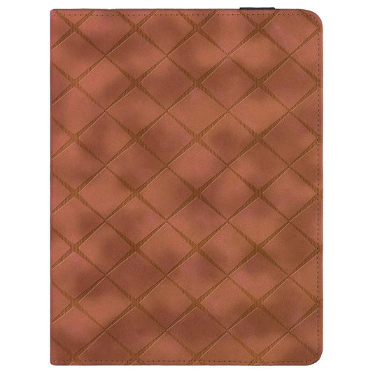 For iPad mini 5 / 4 / 3 / 2 / 1 Rhombus Embossed Leather Smart Tablet Case(Brown) - iPad mini (2019) / mini 5 Cases by buy2fix | Online Shopping UK | buy2fix