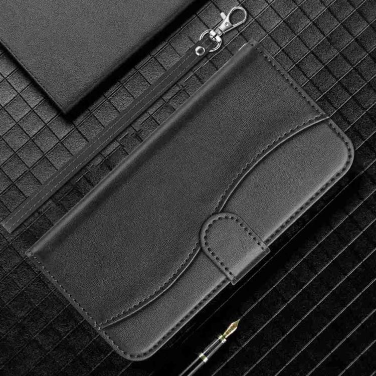 For iPhone Air Dual-Folded S-shape Leather Phone Case(Black) - iPhone Air Cases by buy2fix | Online Shopping UK | buy2fix