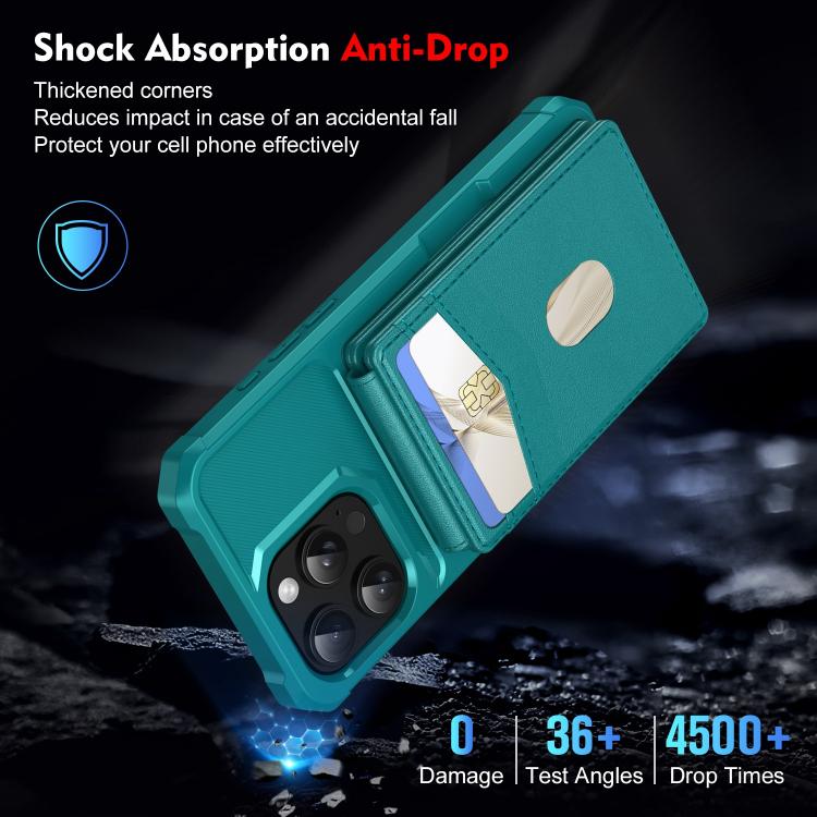 For iPhone 15 2-in-1 Magnetic Wallet MagSafe Leather Back Phone Case(Green) - iPhone 15 Cases by buy2fix | Online Shopping UK | buy2fix