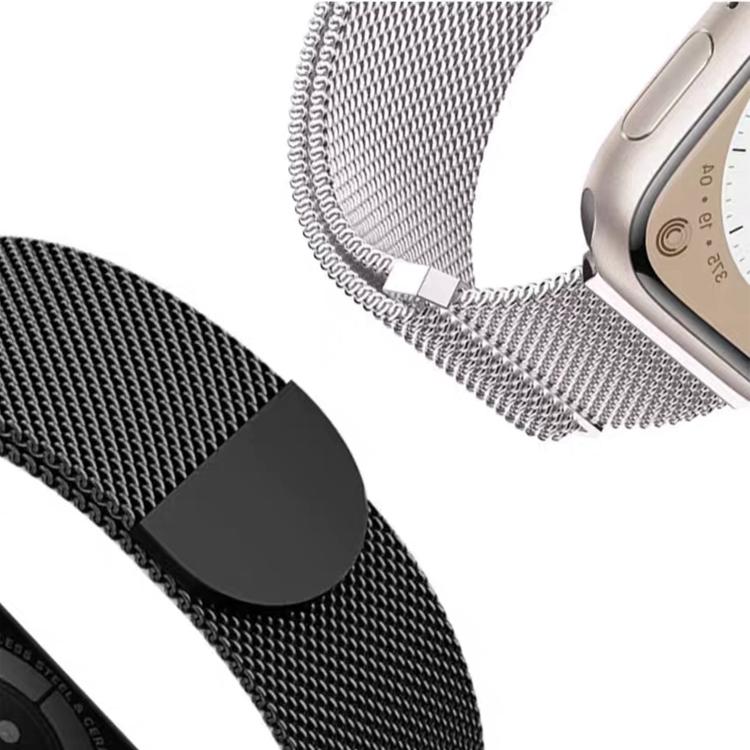 For Apple Watch 46mm / 49mm / 45mm / 44mm Kalebol Semi-round Tail Milan Stainless Steel Strap(Pink Orange) - Watch Bands by Kalebol | Online Shopping UK | buy2fix