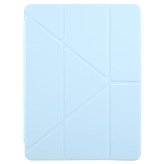 For iPad Air 2022 / 2020 10.9 ZGA Genre Series Y-Fold Leather Tablet Case with Pen Slot(Blue) - iPad Air (2022) / (2020) 10.9 Cases by ZGA | Online Shopping UK | buy2fix