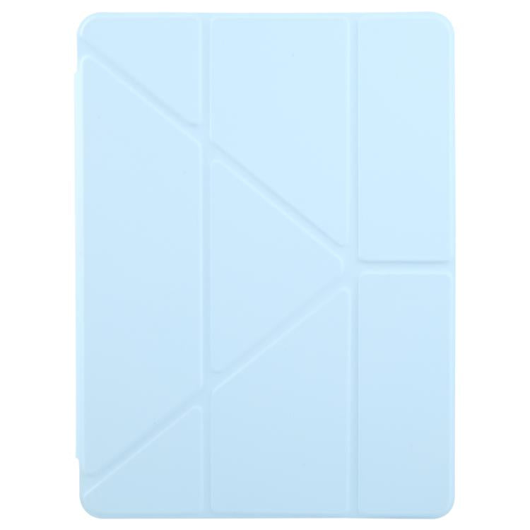 For iPad mini 6 / mini 2024 ZGA Genre Series Y-Fold Leather Tablet Case with Pen Slot(Blue) - iPad mini 2024 Cases by ZGA | Online Shopping UK | buy2fix