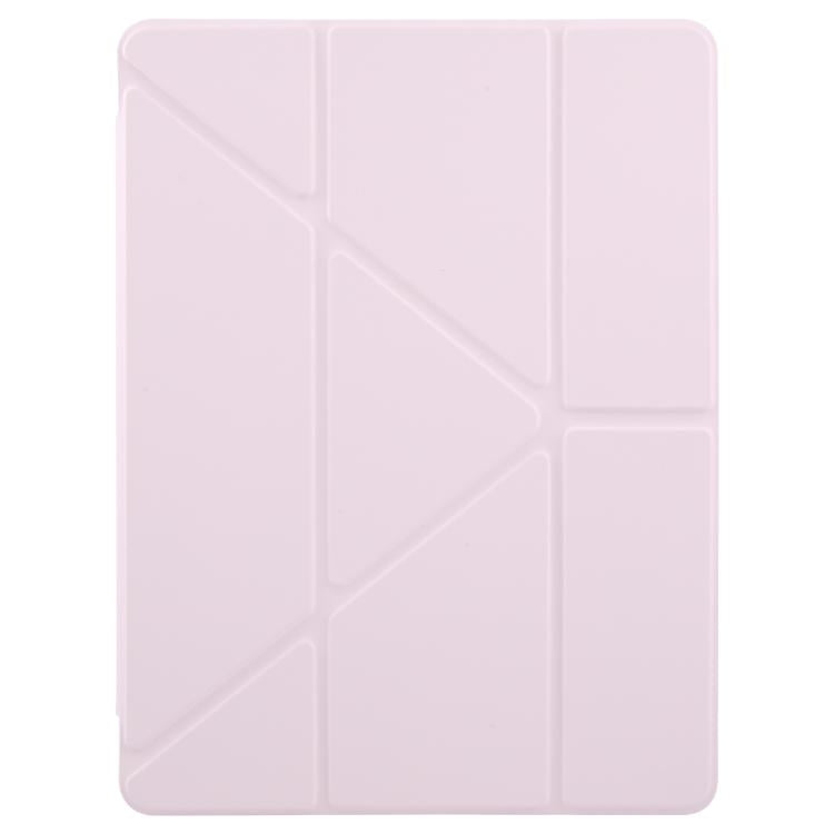 For iPad mini 6 / mini 2024 ZGA Genre Series Y-Fold Leather Tablet Case with Pen Slot(Pink) - iPad mini 2024 Cases by ZGA | Online Shopping UK | buy2fix