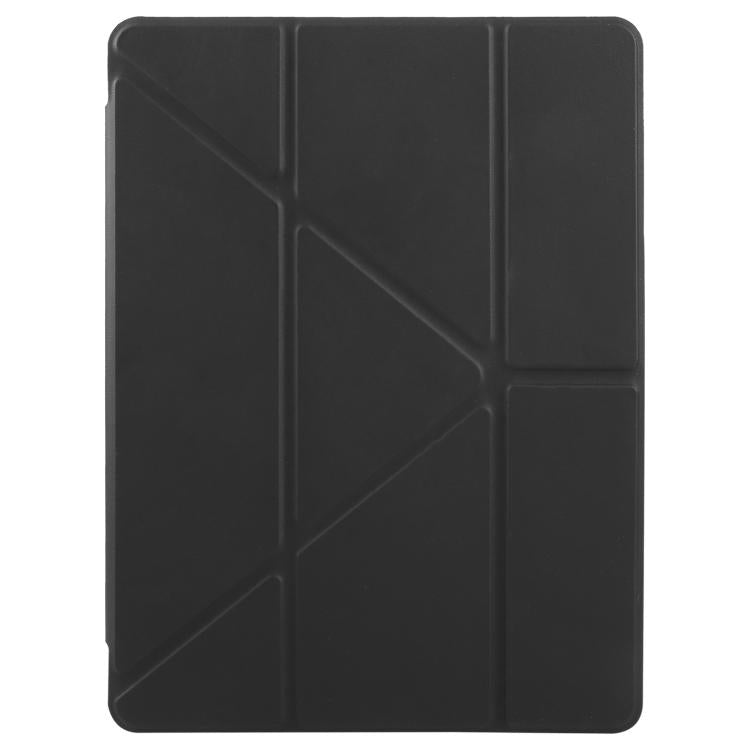 For iPad mini 6 / mini 2024 ZGA Genre Series Y-Fold Leather Tablet Case with Pen Slot(Black) - iPad mini 2024 Cases by ZGA | Online Shopping UK | buy2fix