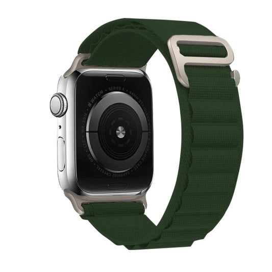 For Apple Watch 42mm / 41mm / 40mm / 38mm Kalebol Aline Nylon Loop Watch Band(Army Green) - Watch Bands by Kalebol | Online Shopping UK | buy2fix