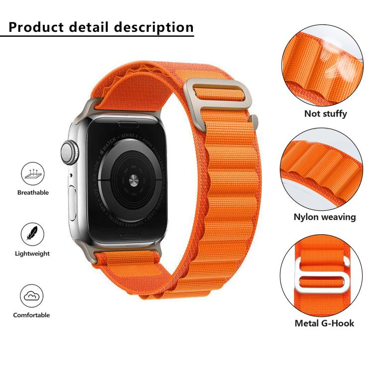 For Apple Watch 42mm / 41mm / 40mm / 38mm Kalebol Aline Nylon Loop Watch Band(Pink) - Watch Bands by Kalebol | Online Shopping UK | buy2fix