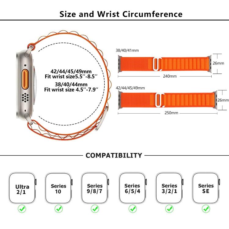 For Apple Watch 42mm / 41mm / 40mm / 38mm Kalebol Aline Nylon Loop Watch Band(Pink) - Watch Bands by Kalebol | Online Shopping UK | buy2fix