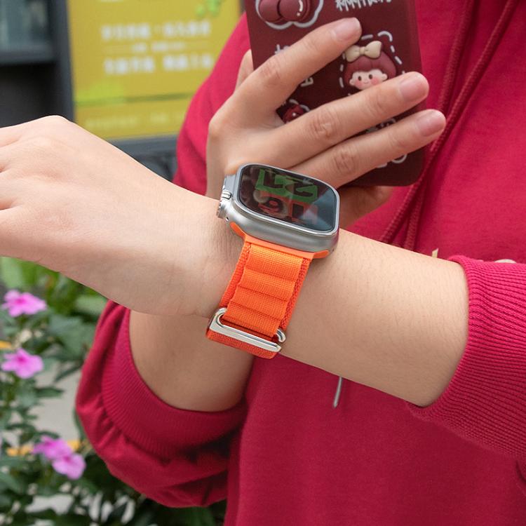 For Apple Watch 42mm / 41mm / 40mm / 38mm Kalebol Aline Nylon Loop Watch Band(Pink) - Watch Bands by Kalebol | Online Shopping UK | buy2fix