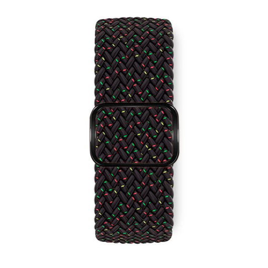 For Apple Watch 46mm / 49mm / 45mm / 44mm Kalebol Eight Buckle Nylon Braided Watch Band(Starlight Black) - Watch Bands by Kalebol | Online Shopping UK | buy2fix